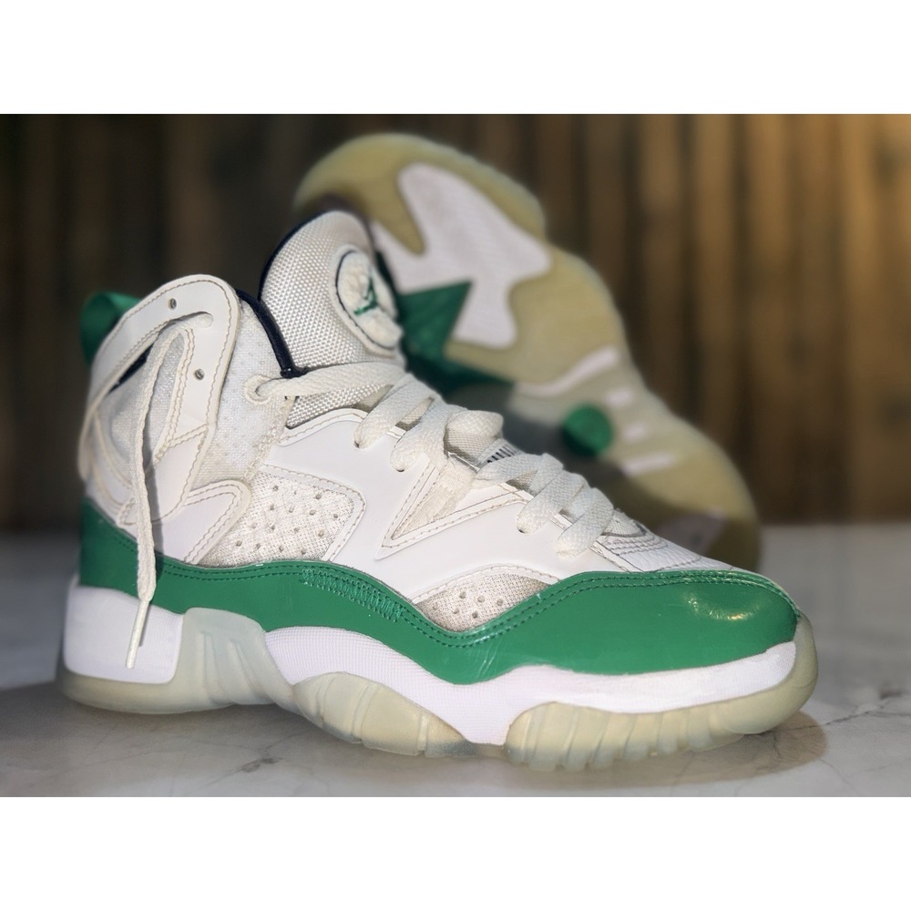 Nike Air Jordan Two Trey GS White Green DQ8431-130 Youth 6.5Y Basketball Shoes